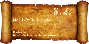 Wollák Linda névjegykártya