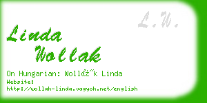 linda wollak business card